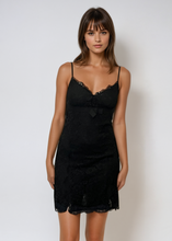 Load image into Gallery viewer, Dolce &amp; Gabbana Black Lace Bow Mini Dress
