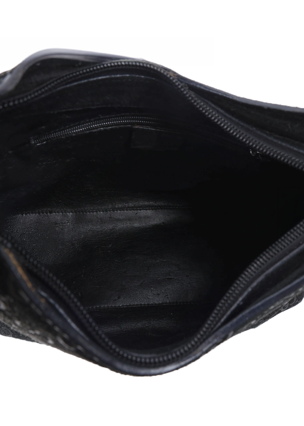 Gucci Black Suede Bamboo Shoulder Bag