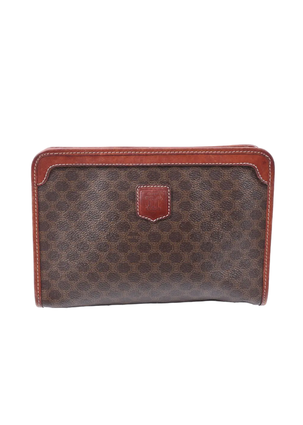 Celine Monogram Leather Clutch