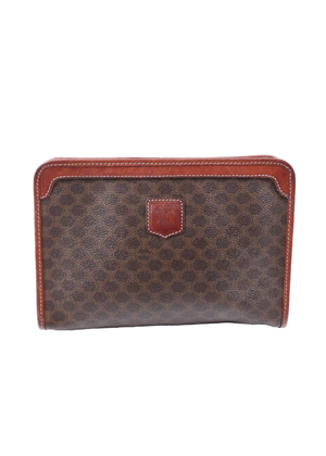 Celine Monogram Leather Clutch