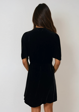 Load image into Gallery viewer, Isabel Marant Black Velvet Mini Dress
