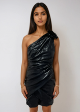 Load image into Gallery viewer, Isabel Marant Black Metallic Mini Dress
