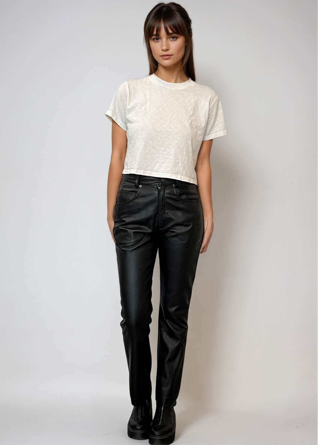 Wilsons Black Leather Pants