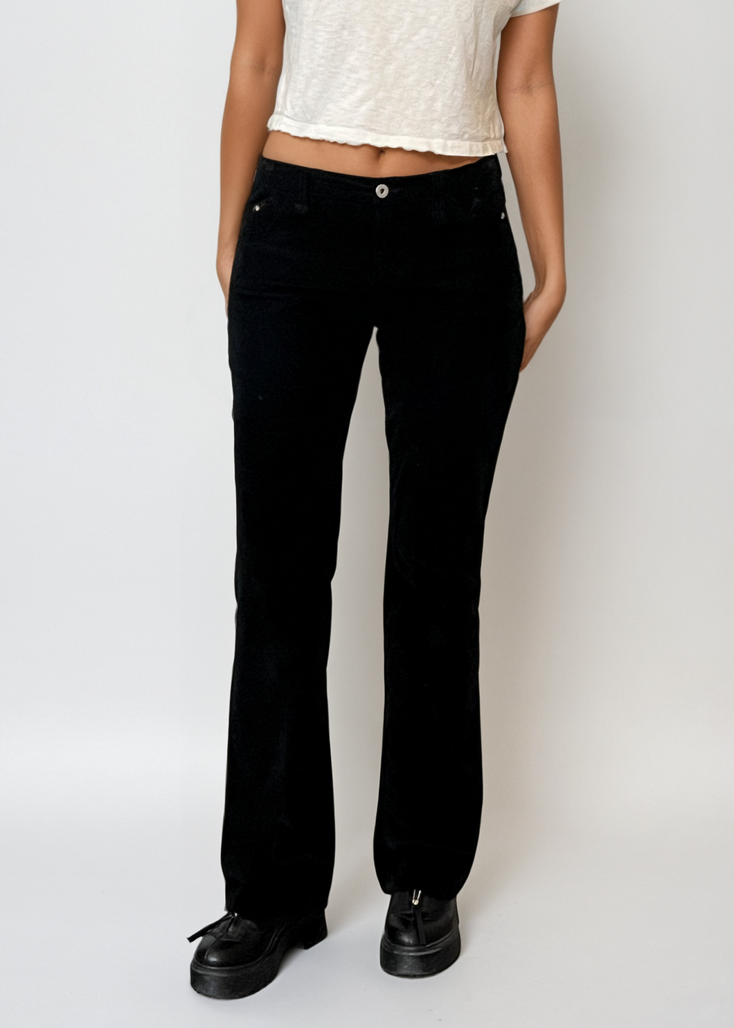 Dolce & Gabbana Black Corduroy Pants