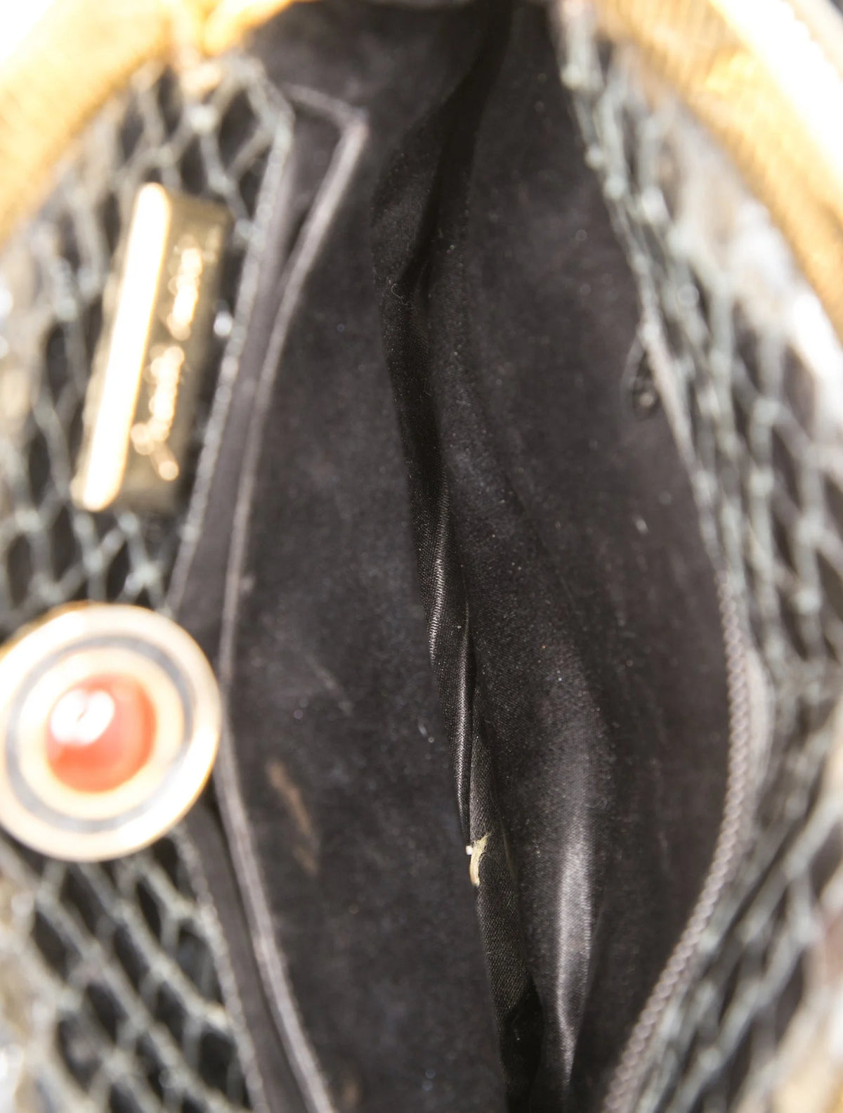 Judith Leiber Black Snakeskin Handbag