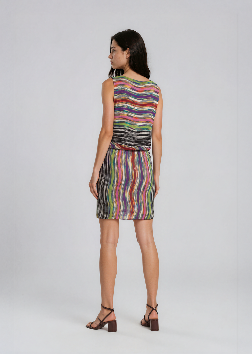 Missoni Colorful Printed Foldover Mini Dress