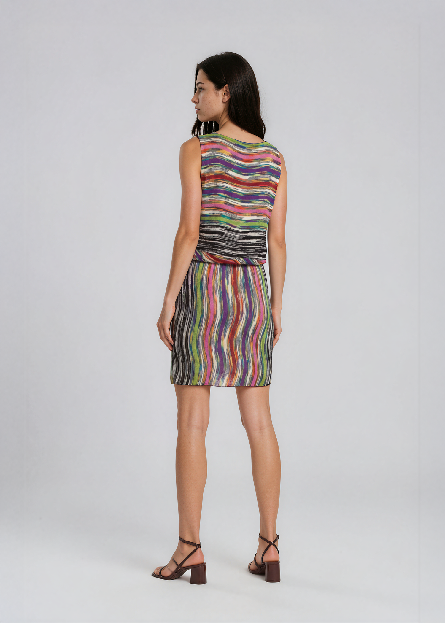 Missoni Colorful Printed Foldover Mini Dress