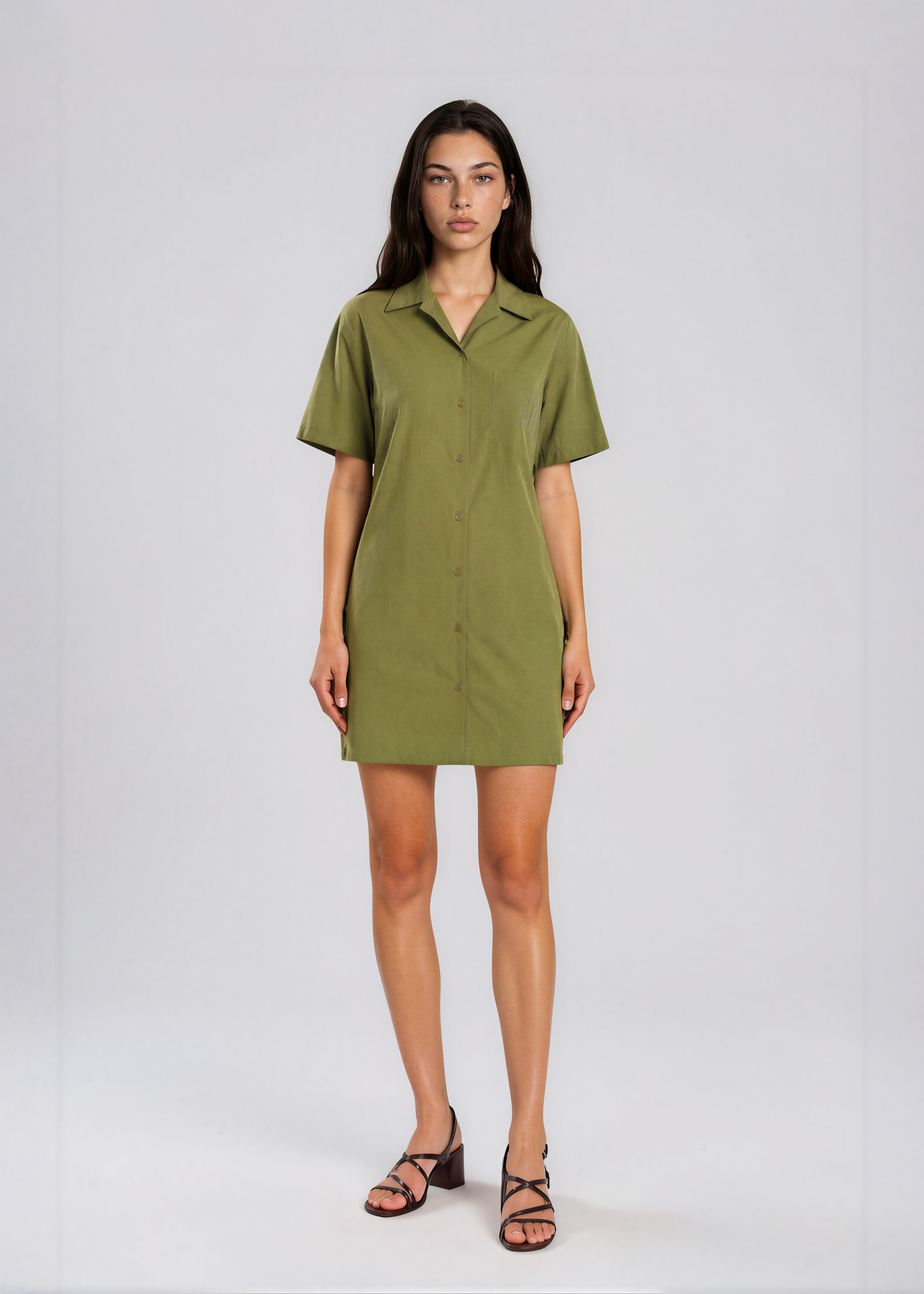 Max Mara Green Button Down Dress – No Standing NYC