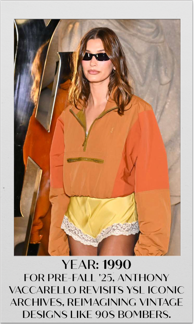 YSL Red Bomber with Hidden Hood