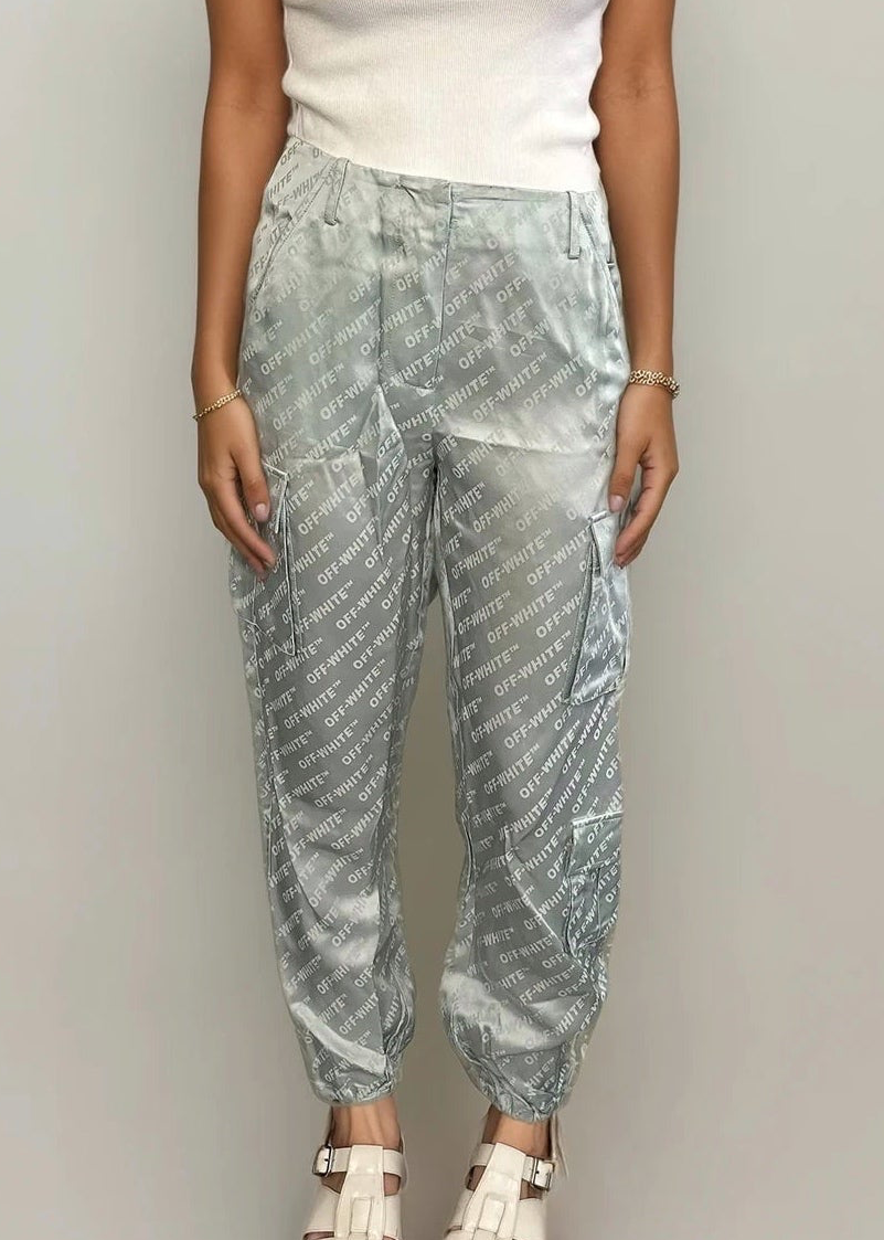 Off White Spellout Cargo Pants