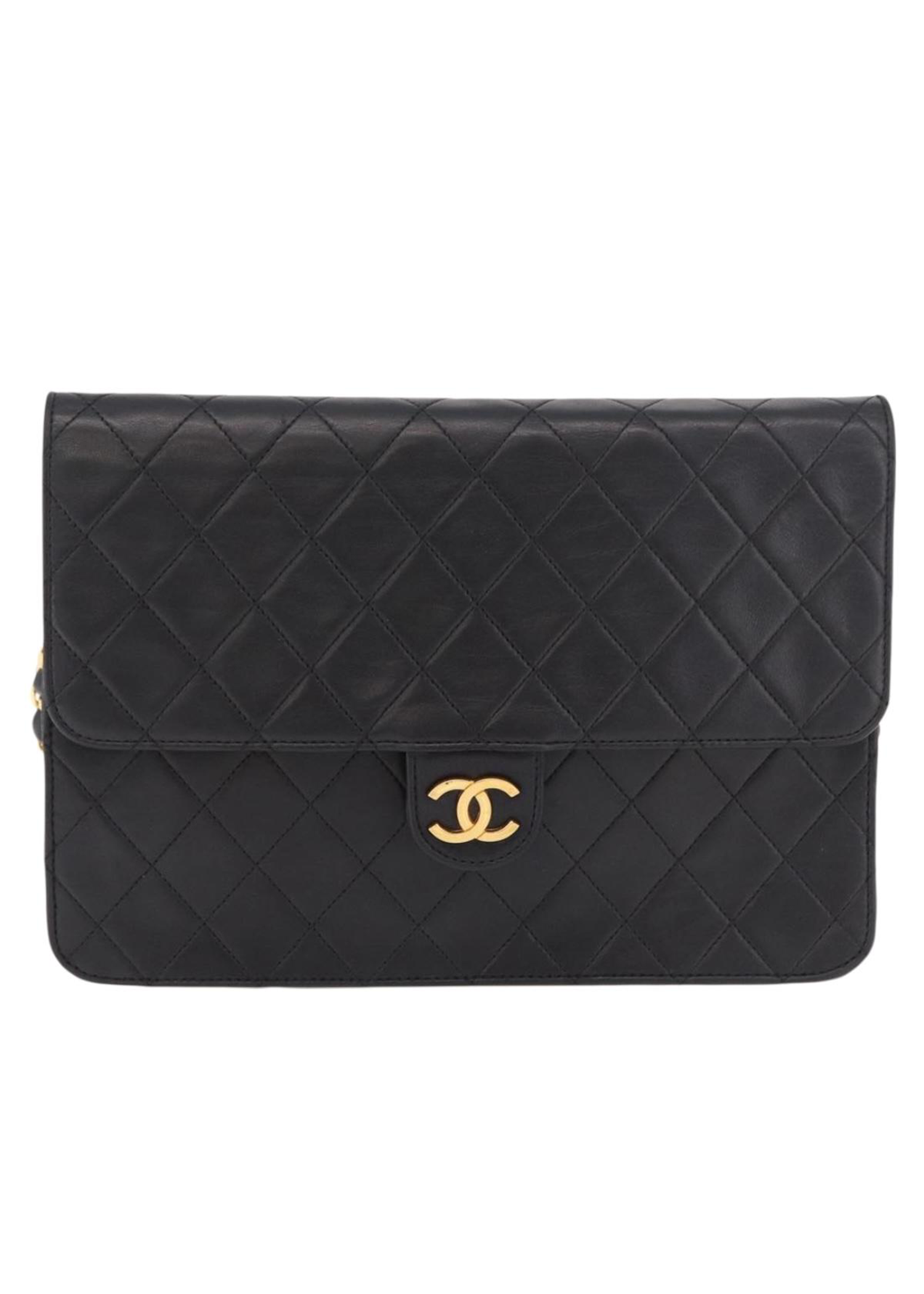 Chanel Black Leather Flap Bag