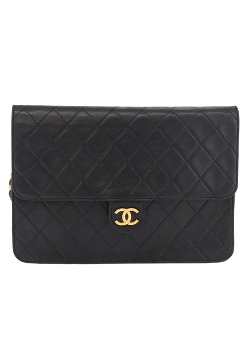 Chanel Black Leather Flap Bag