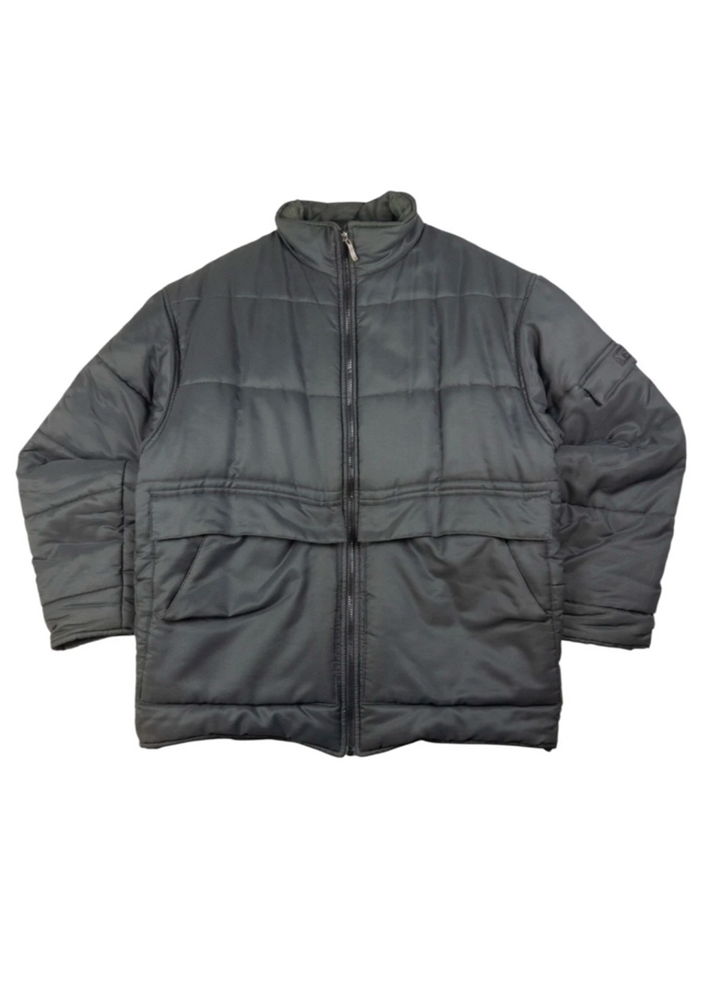 YSL Grey Puffer Bomber