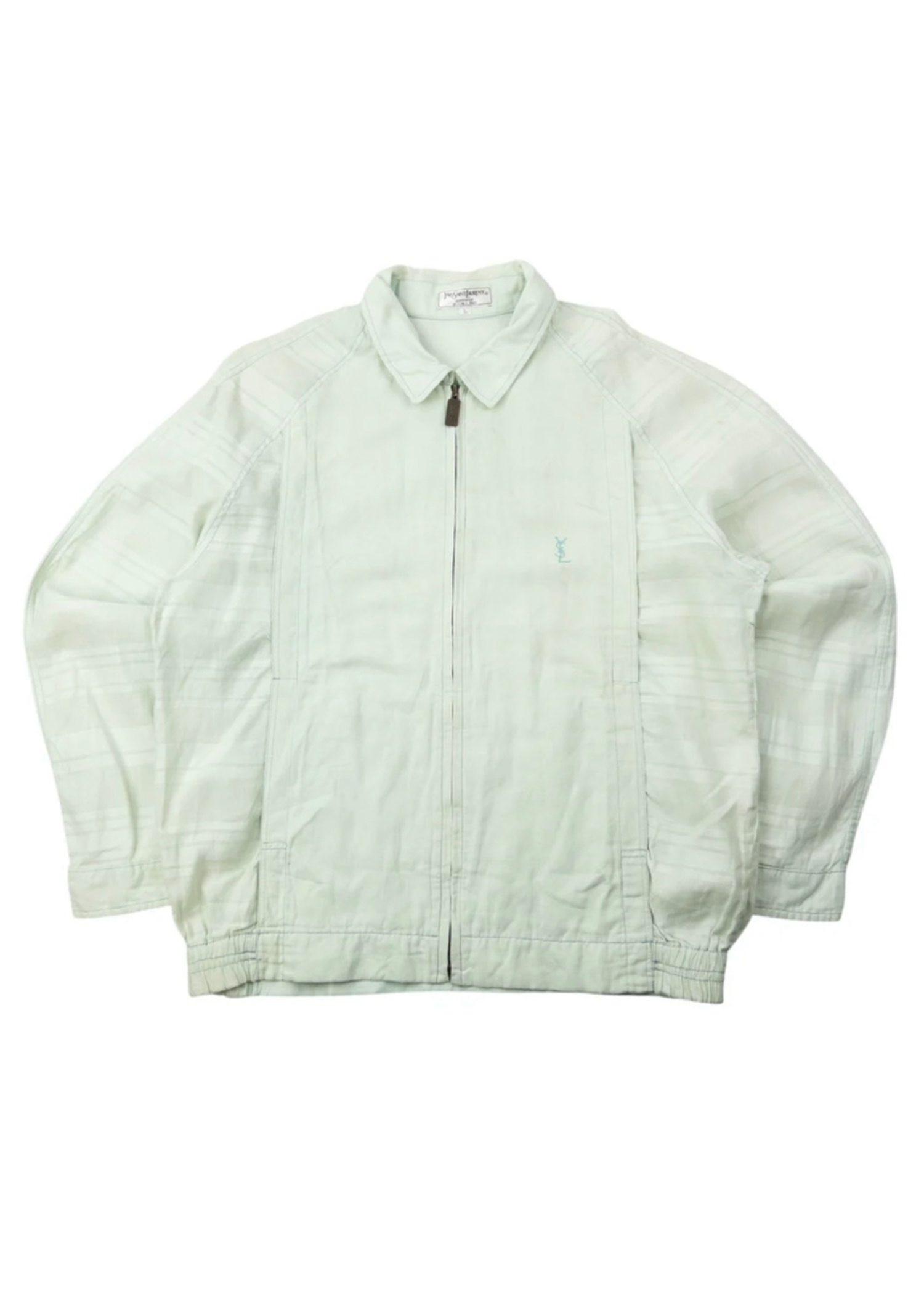 YSL Light Green Zip Bomber