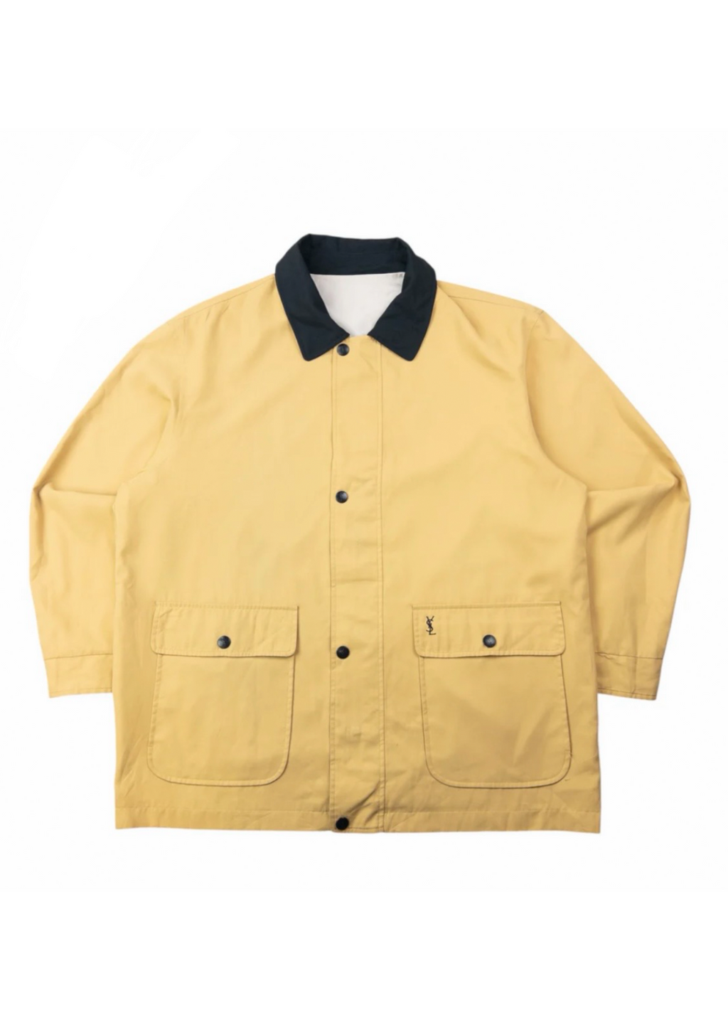 YSL White/Yellow Reversible Bomber