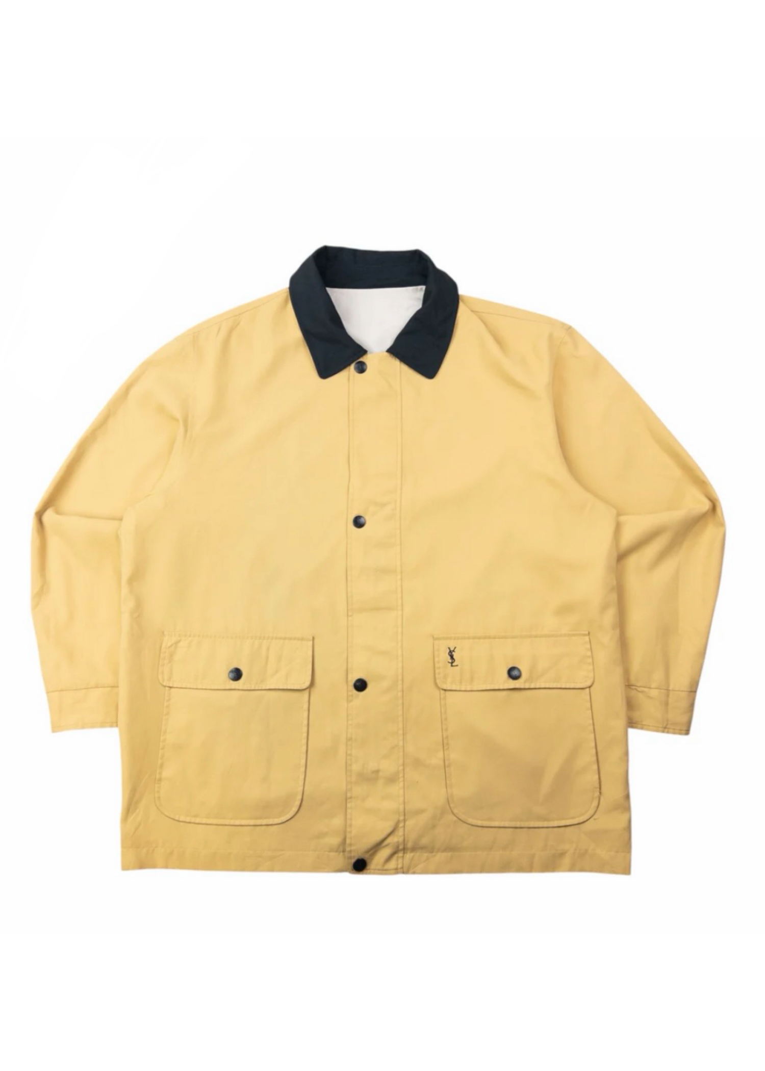 YSL White/Yellow Reversible Bomber