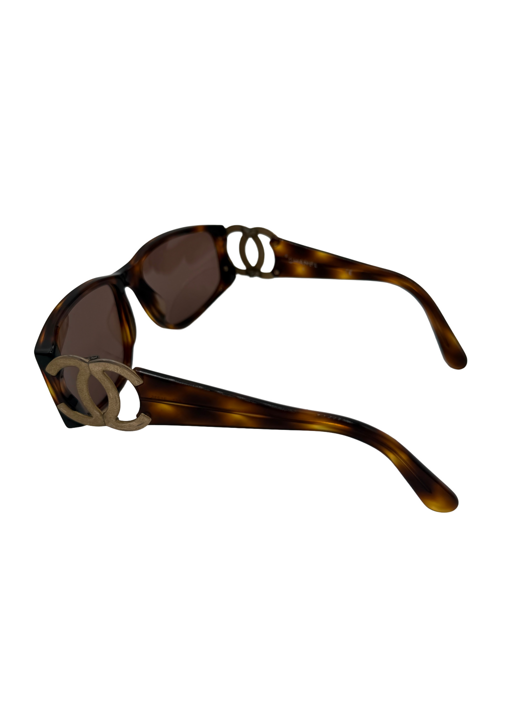Chanel Tortoise Logo Sunglasses