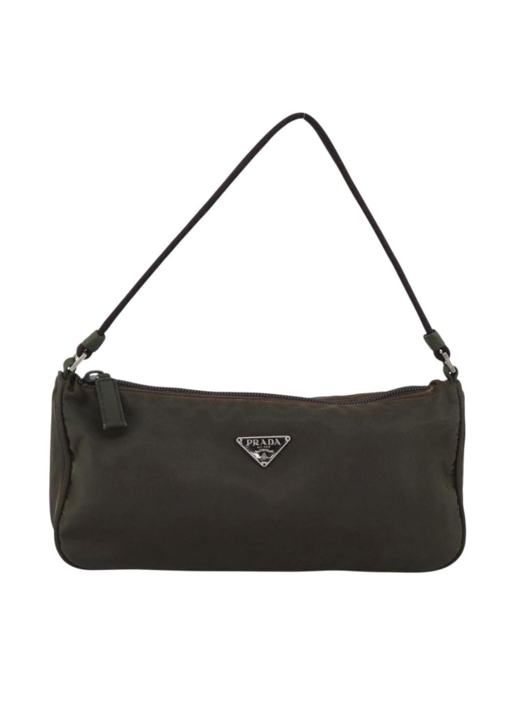 Prada Green Nylon Pochette