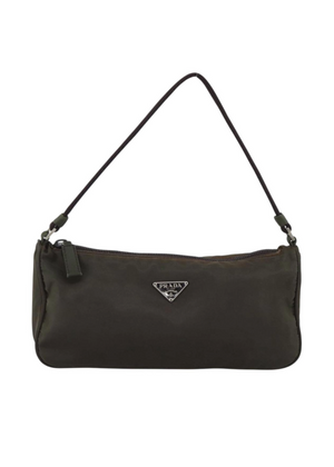 Prada Green Nylon Pochette