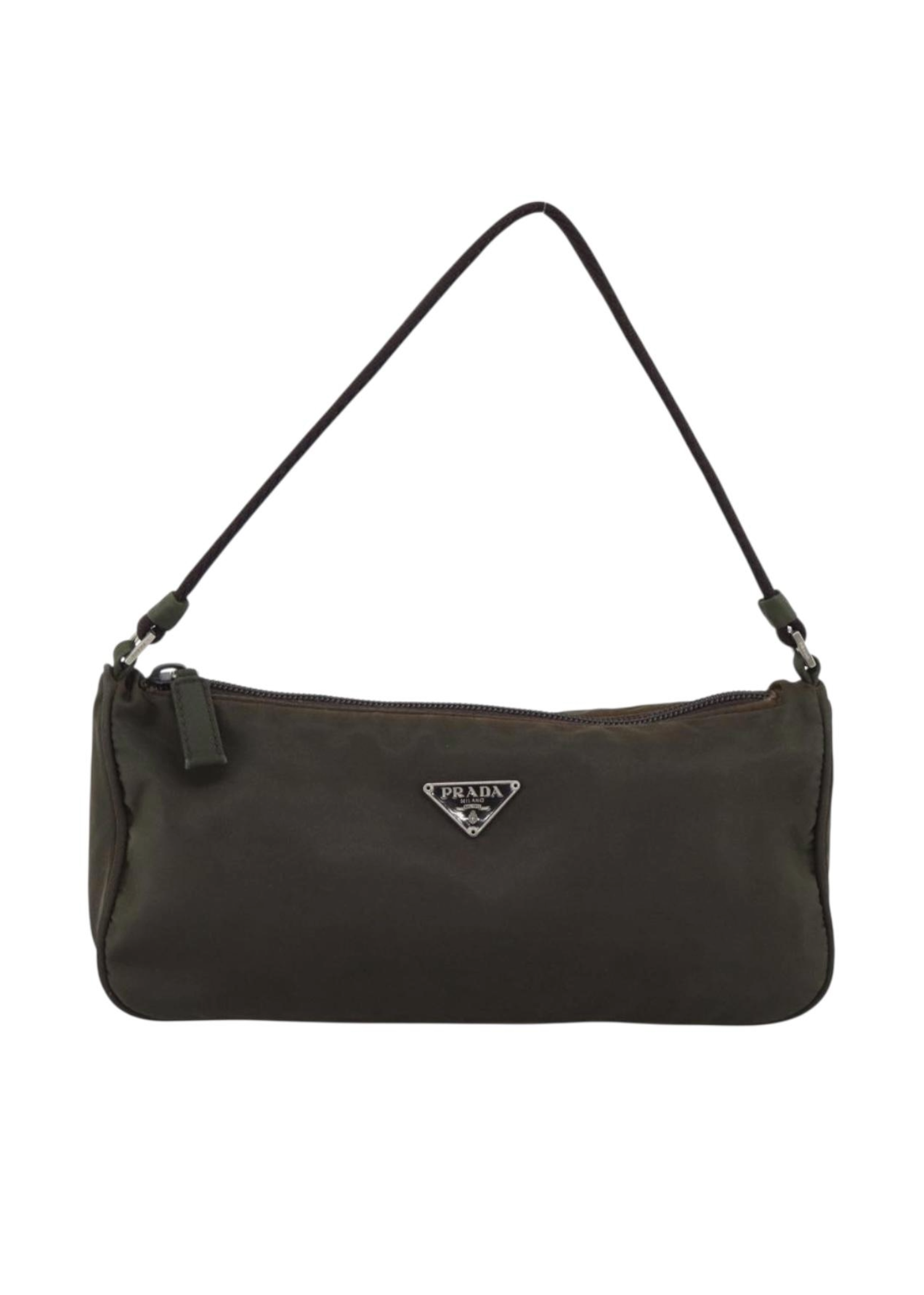 Prada Green Nylon Pochette