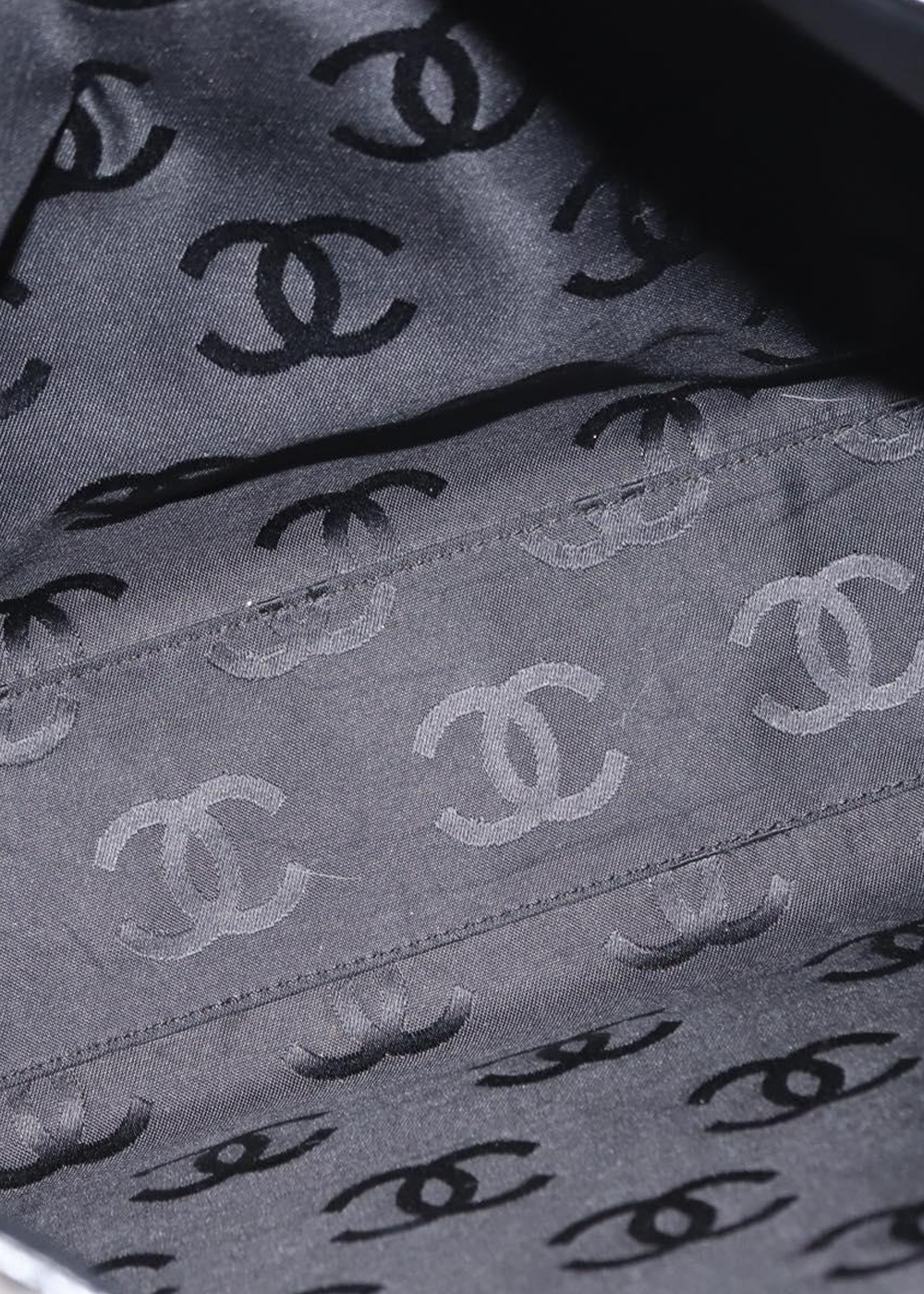 Chanel Black Camelia Patent Tote