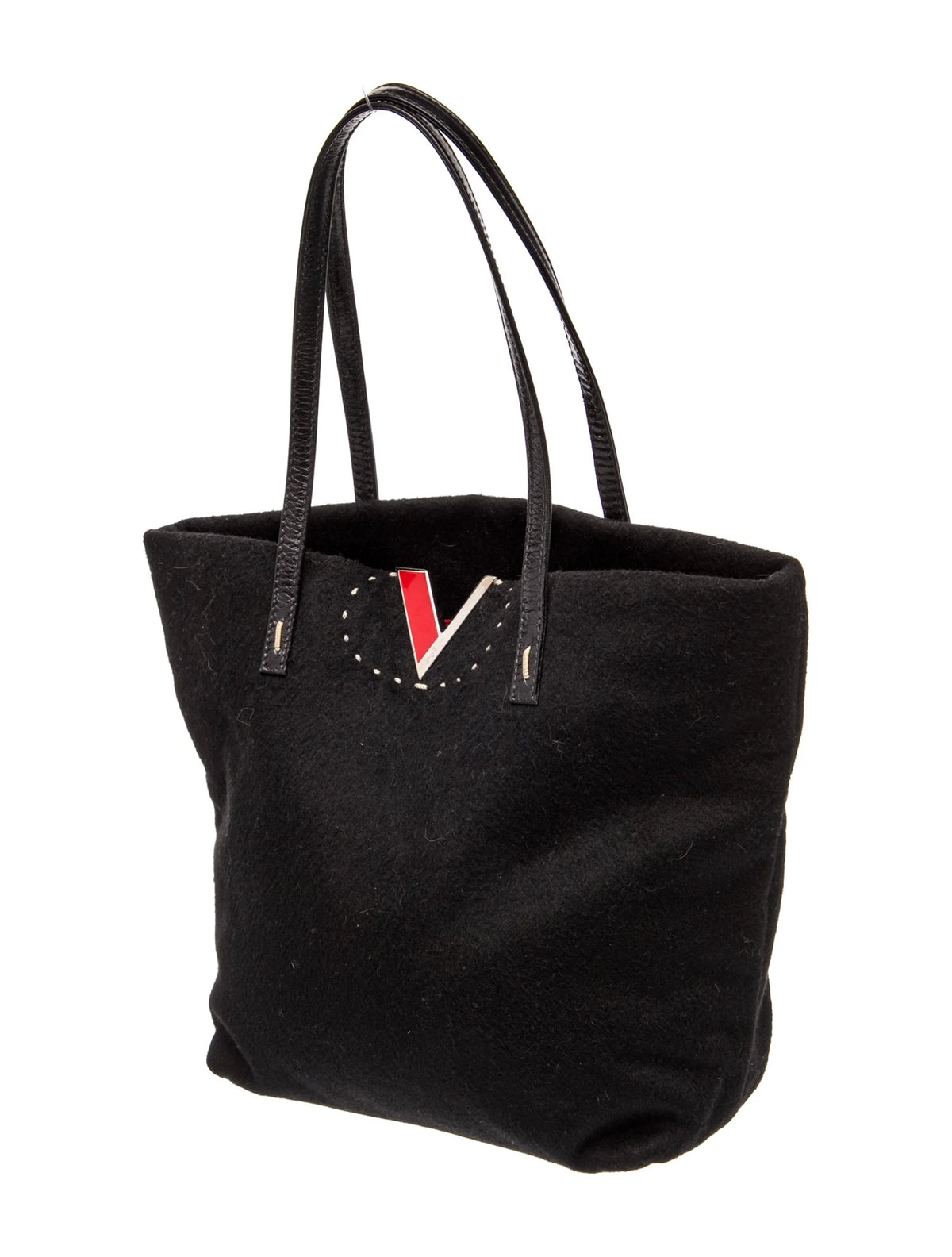 Valentino Black Fleece Tote