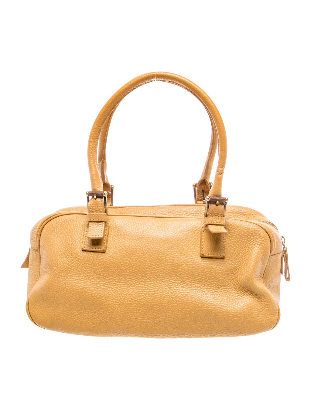 Valentino Tan Leather Top Handle Bag back