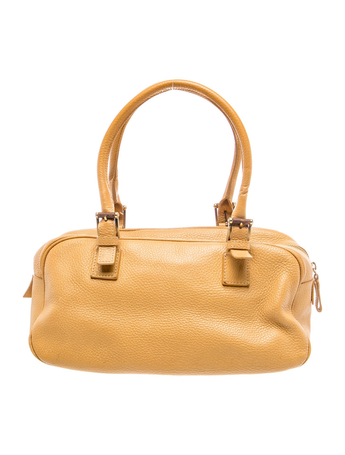 Valentino Tan Leather Top Handle Bag back