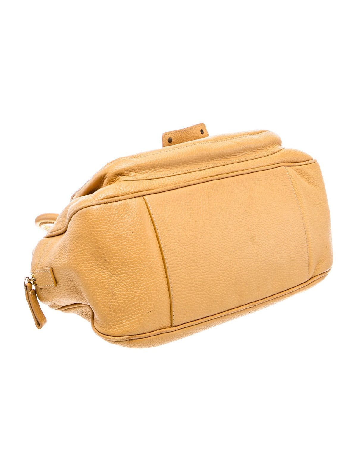 Valentino Tan Leather Top Handle Bag base