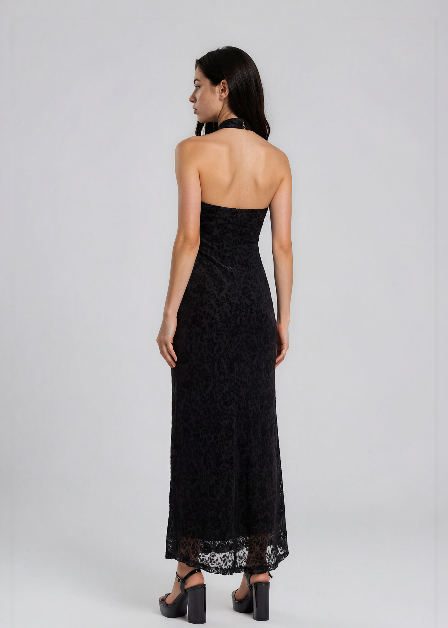 Ralph Lauren Floral Embossed Gown