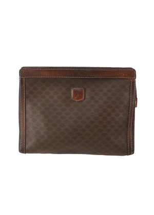 Celine Monogram Dark Brown Clutch