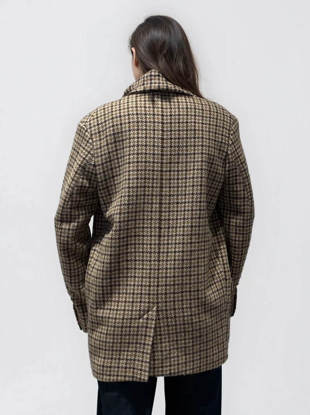 Isabel Marant Brown Printed Wool Coat