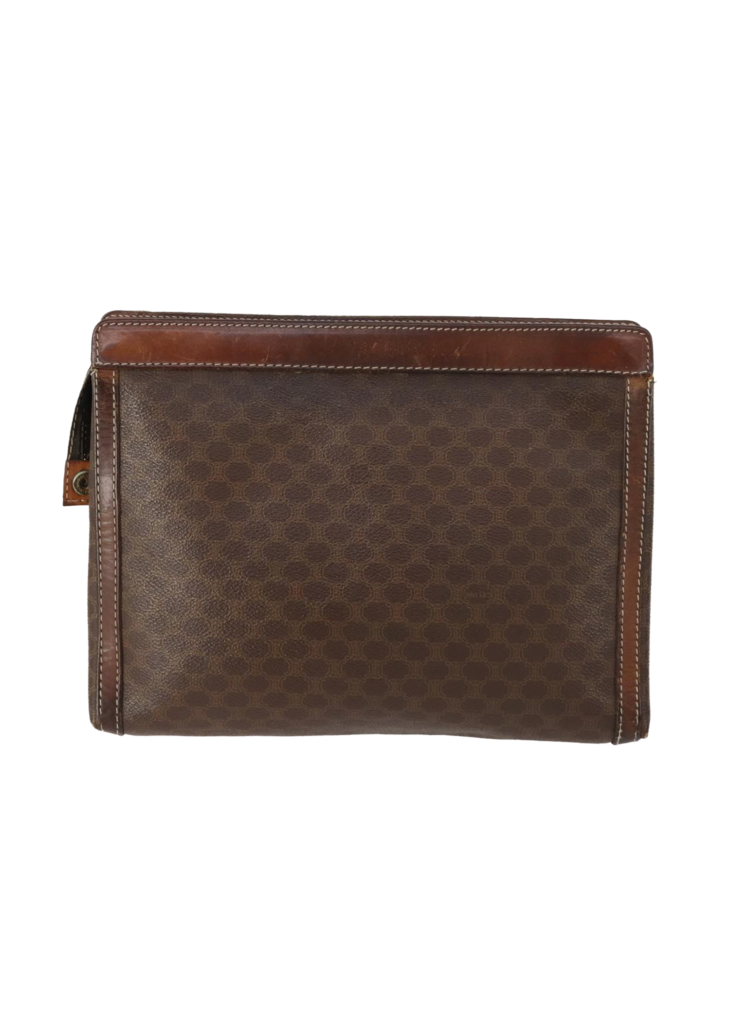 Celine Monogram Dark Brown Clutch