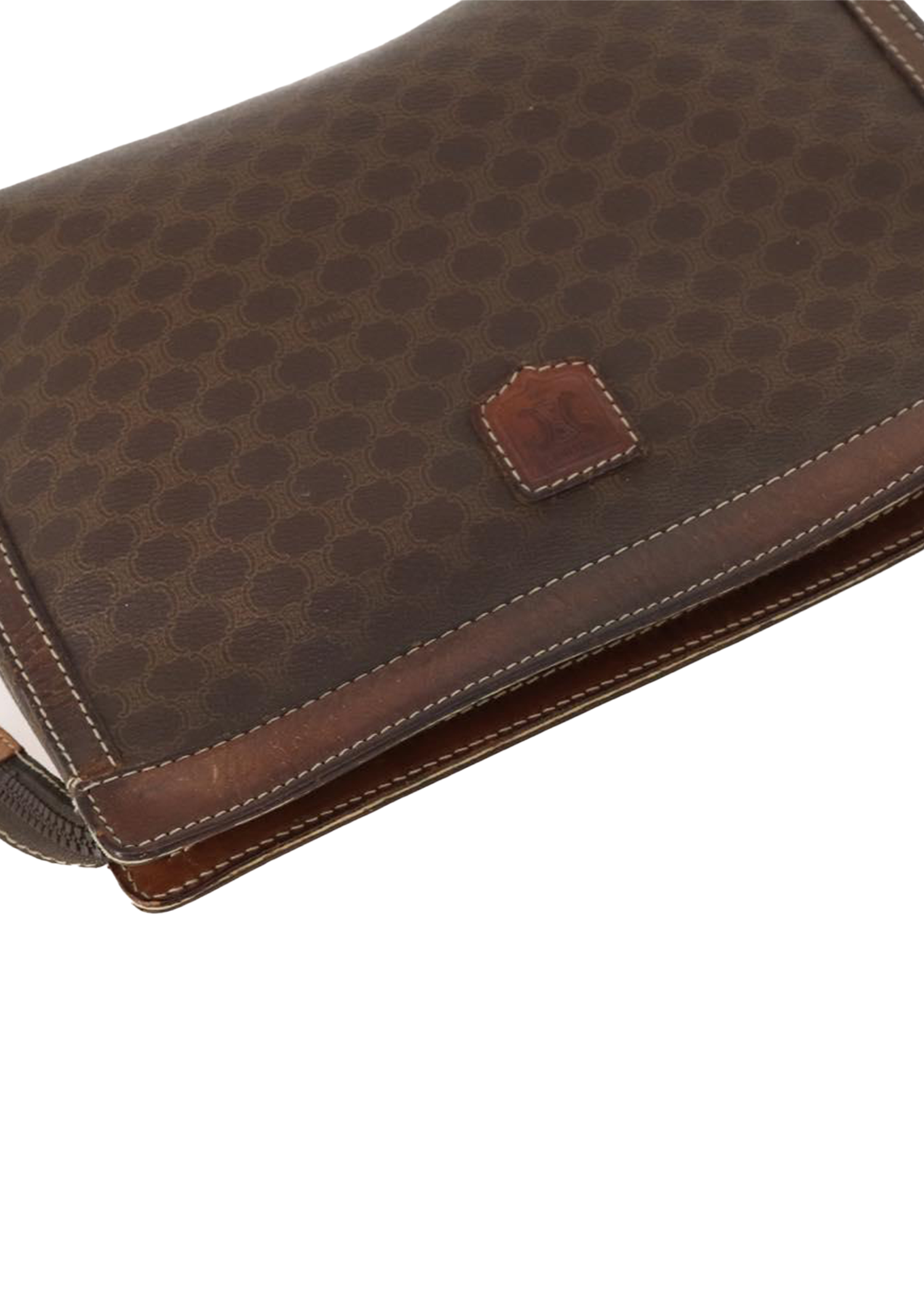 Celine Monogram Dark Brown Clutch