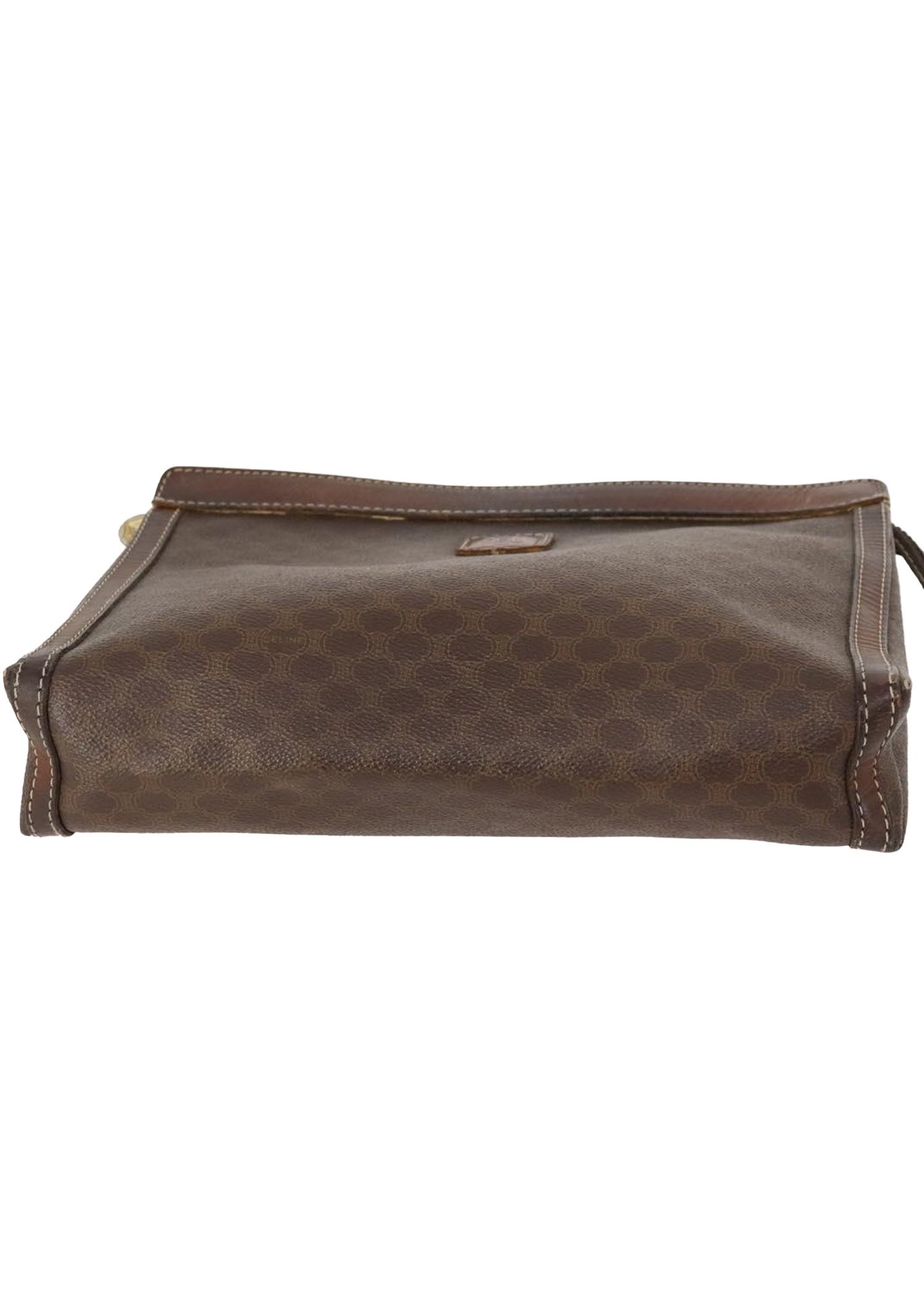 Celine Monogram Dark Brown Clutch