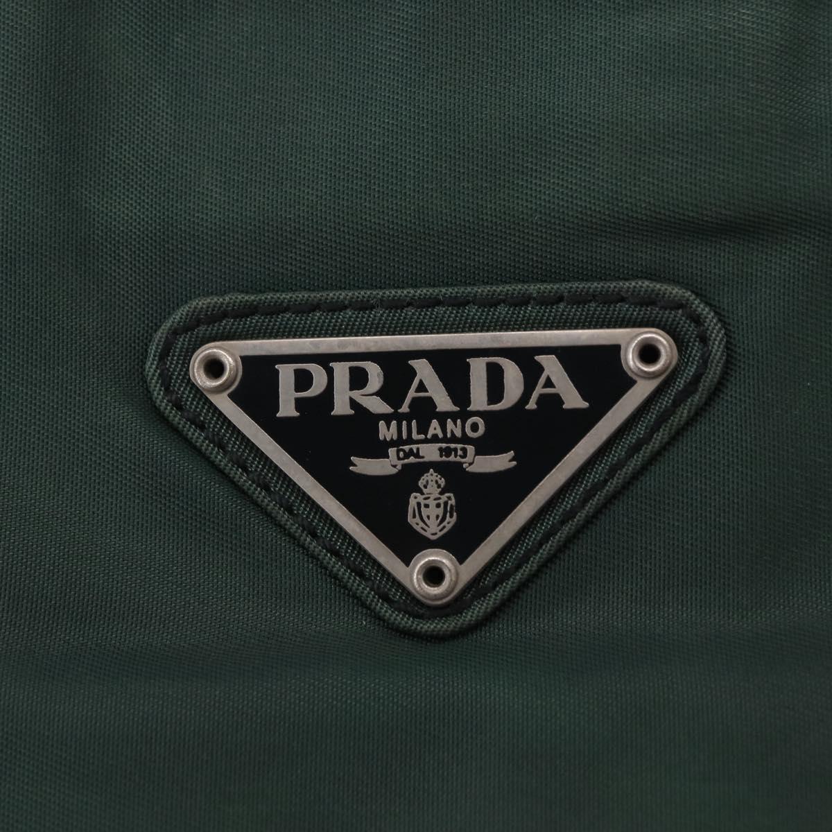 Prada Green Nylon Shoulder Bag