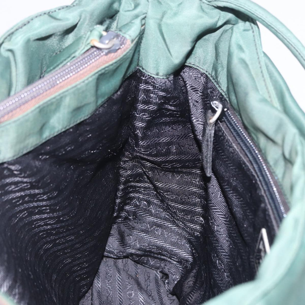 Prada Green Nylon Shoulder Bag