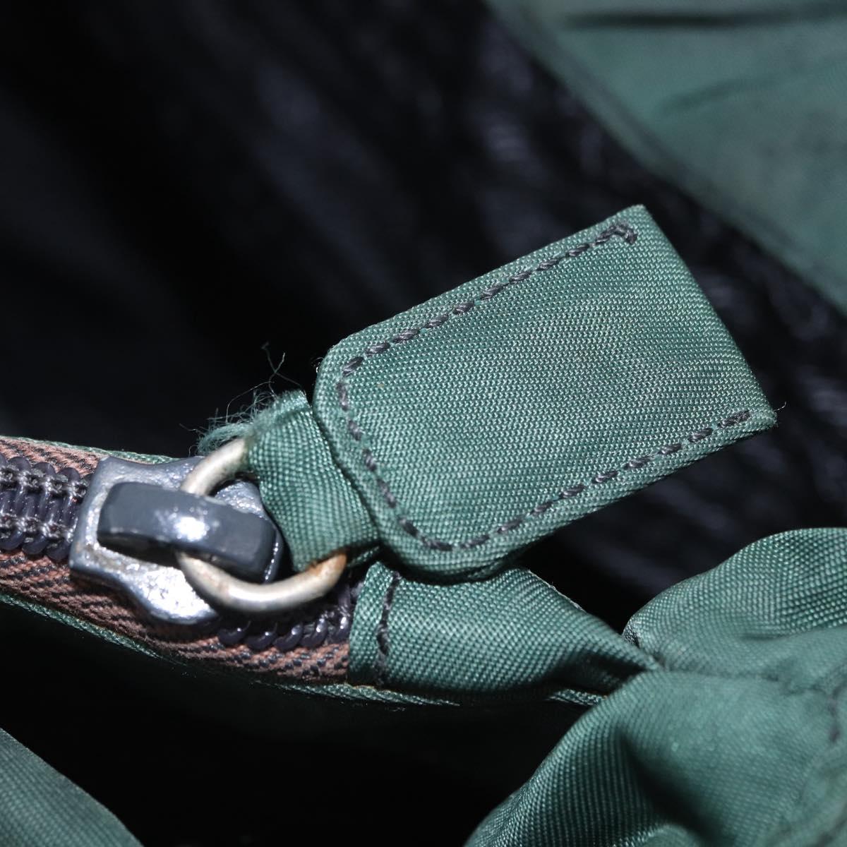 Prada Green Nylon Shoulder Bag