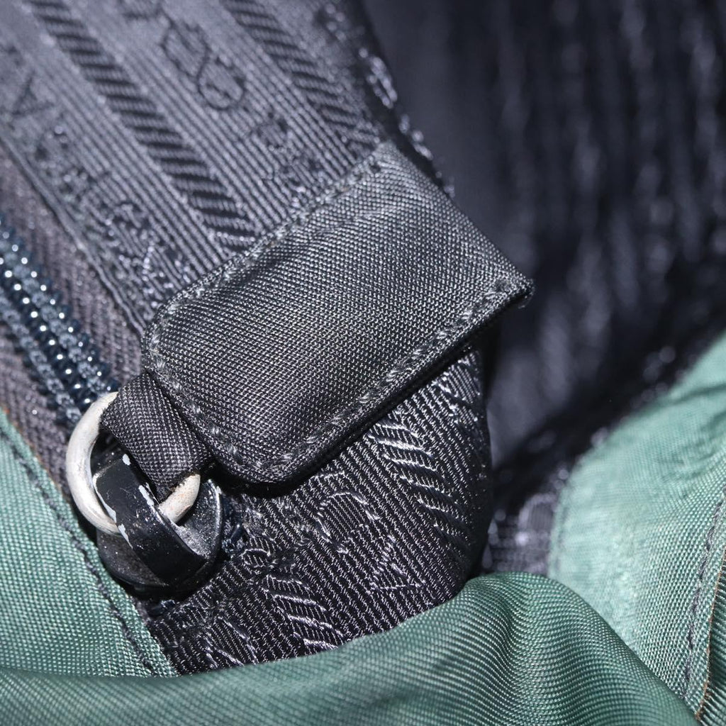 Prada Green Nylon Shoulder Bag