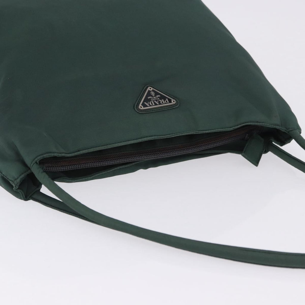 Prada Green Nylon Shoulder Bag