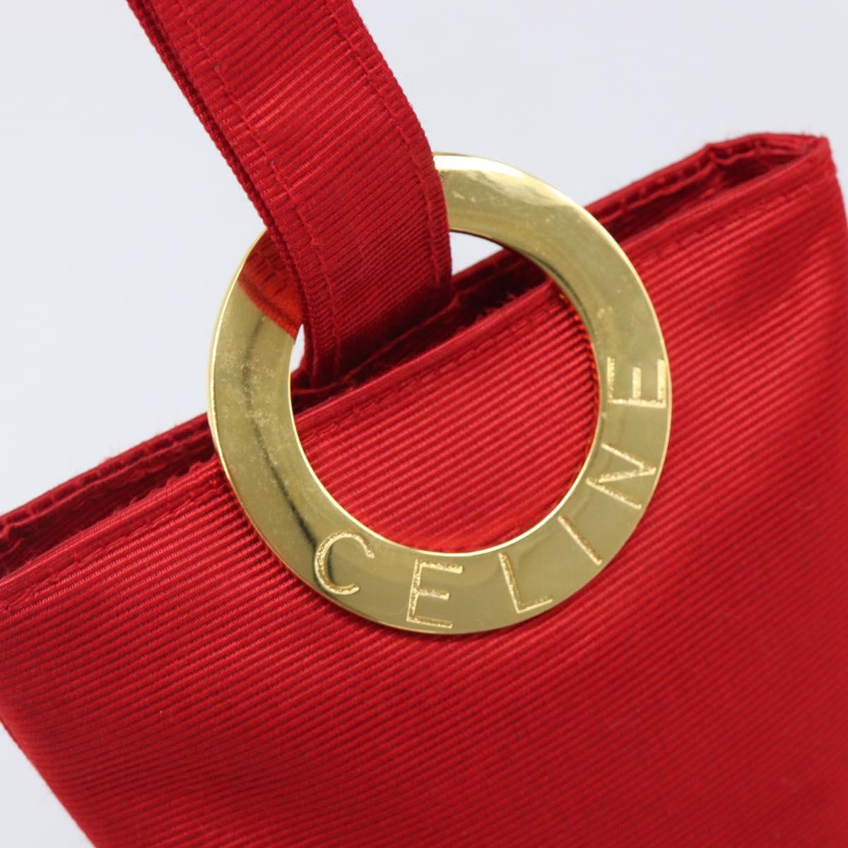 Celine Red and Gold Mini Handbag