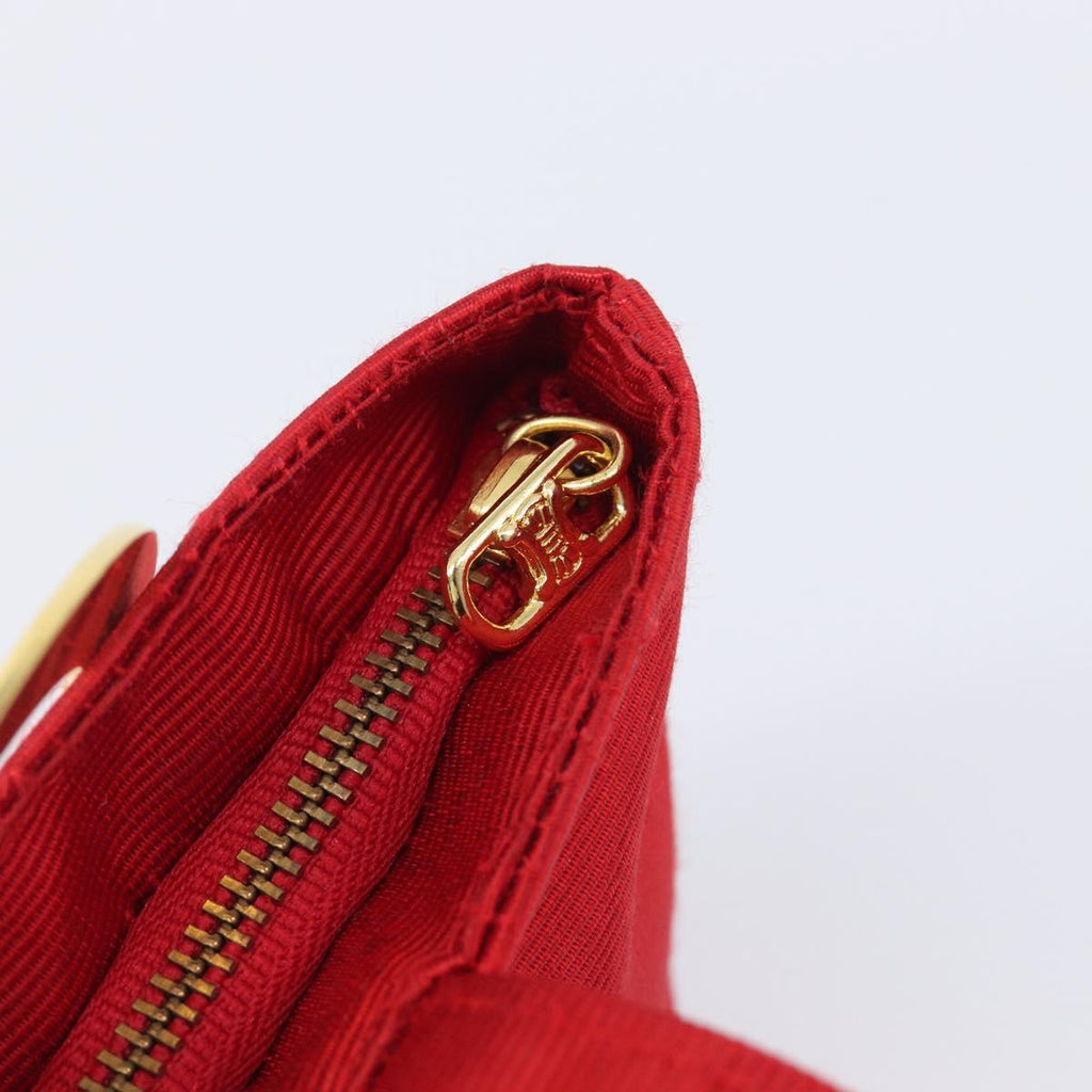 Celine Red and Gold Mini Handbag