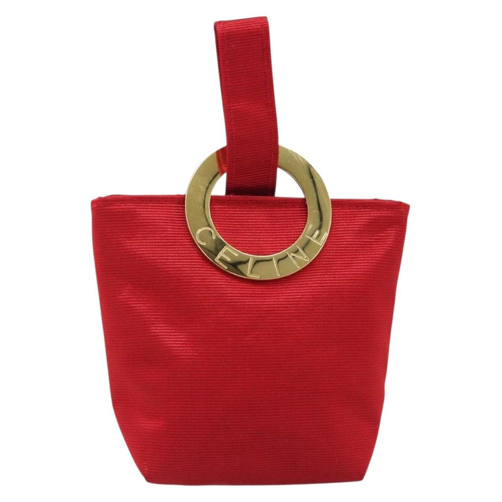 Celine Red and Gold Mini Handbag
