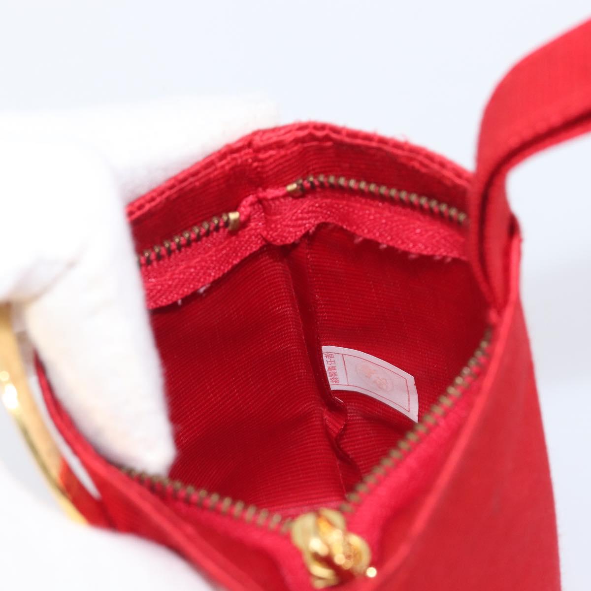 Celine Red and Gold Mini Handbag