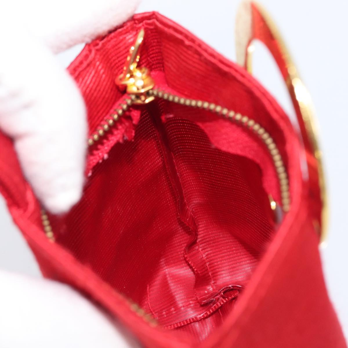 Celine Red and Gold Mini Handbag