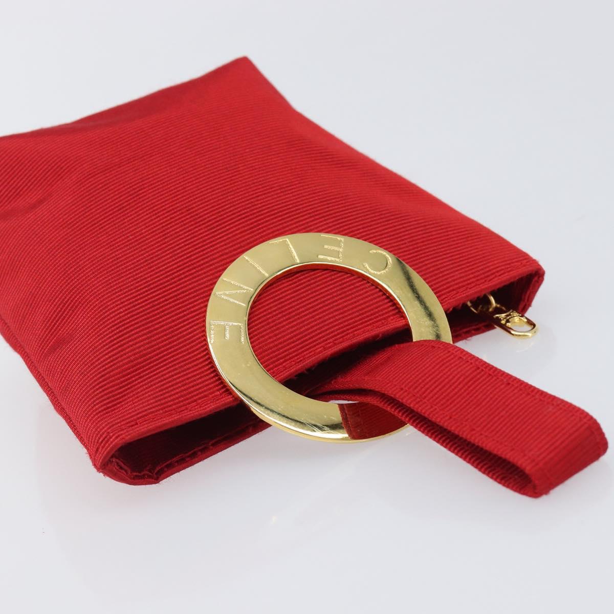 Celine Red and Gold Mini Handbag