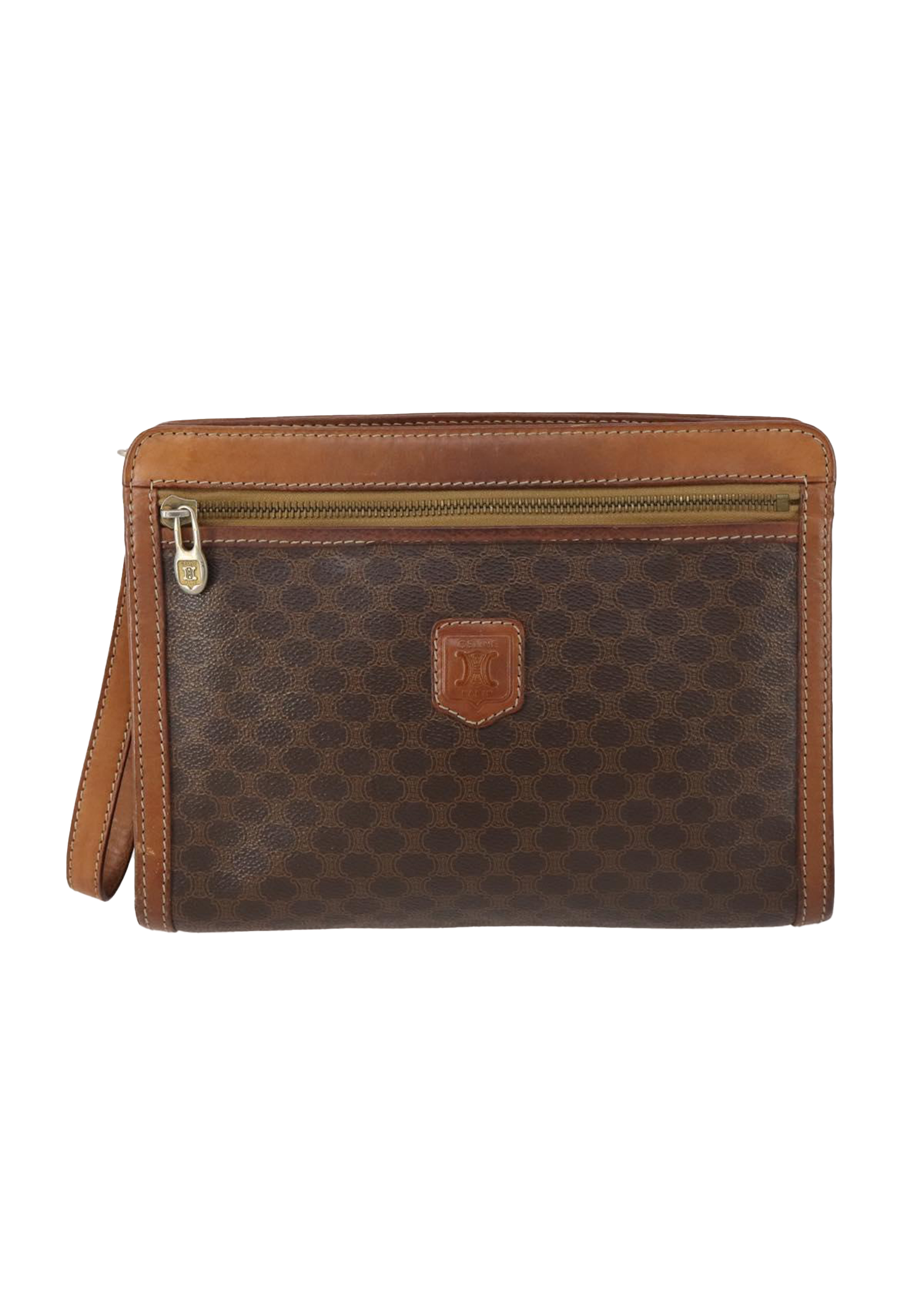 Celine Monogram Brown Clutch