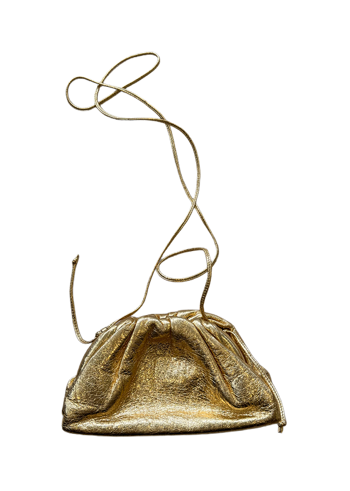 Bottega Veneta Gold Clutch