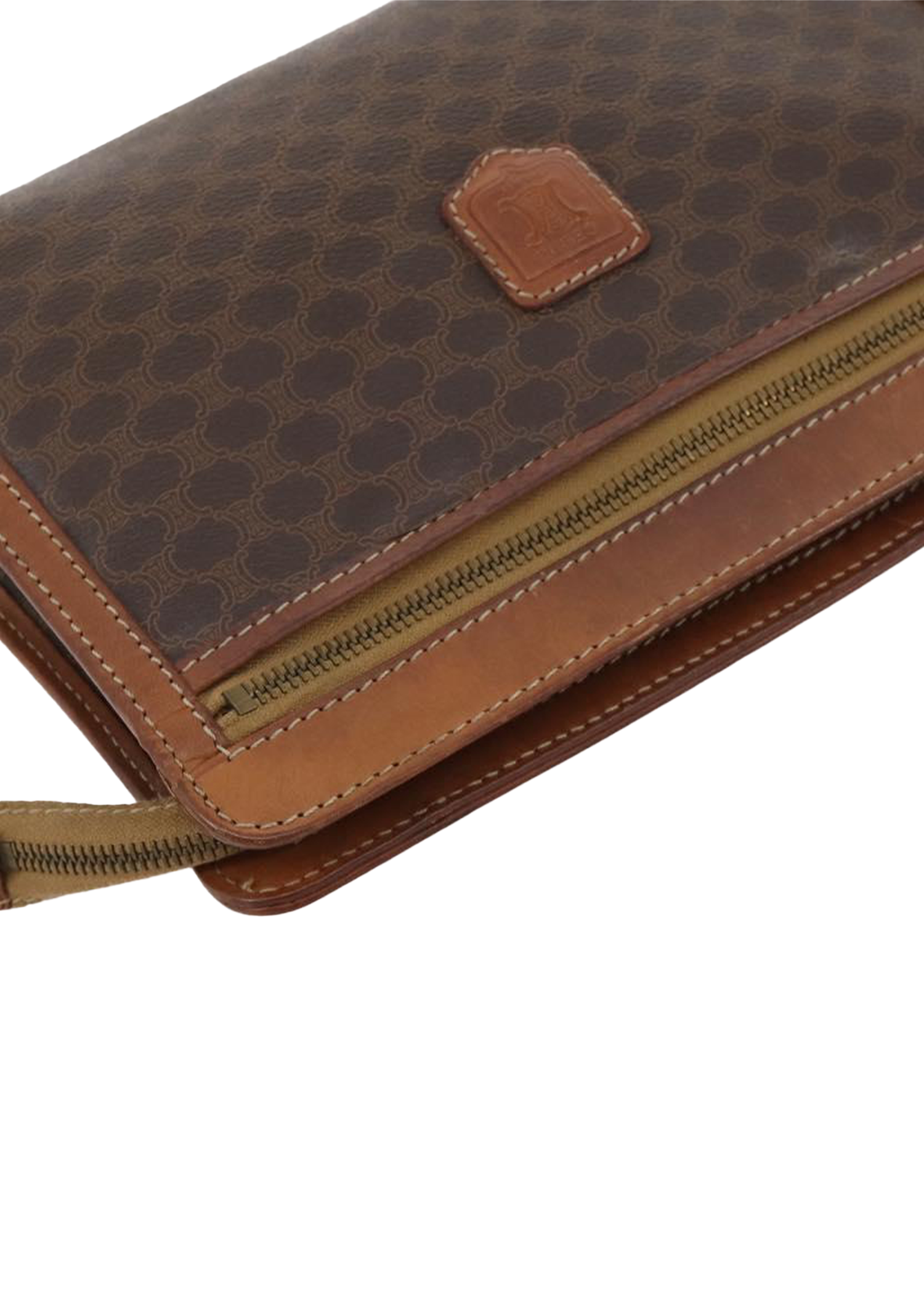 Celine Monogram Brown Clutch