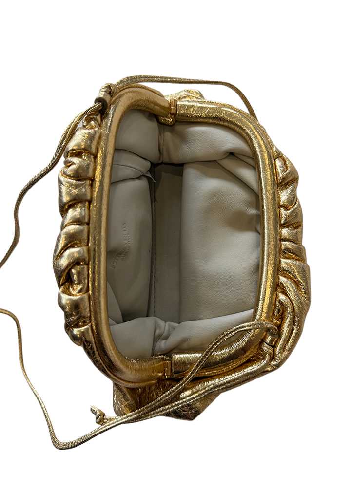 Bottega Veneta Gold Clutch